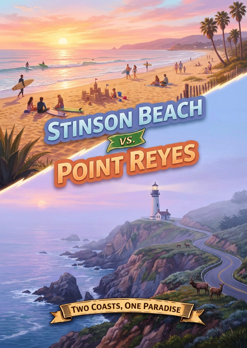 Stinson Beach vs Point Reyes: The Perfect Marin Day Trip